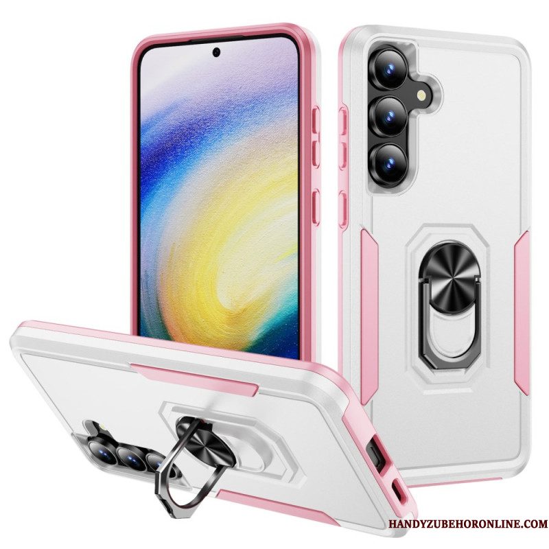 Hoesje Samsung Galaxy S25 Fe Ringhouder Met Metaaleffect