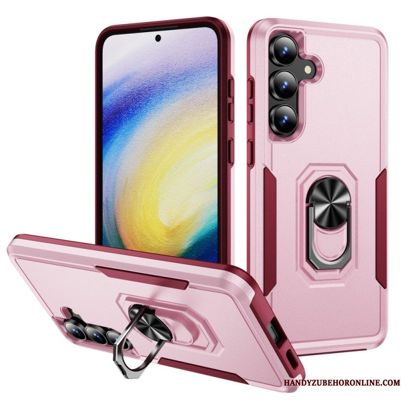 Hoesje Samsung Galaxy S25 Fe Ringhouder Met Metaaleffect