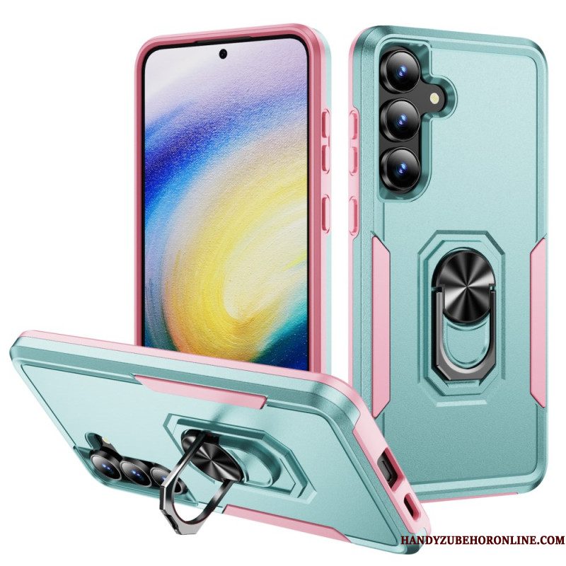 Hoesje Samsung Galaxy S25 Fe Ringhouder Met Metaaleffect