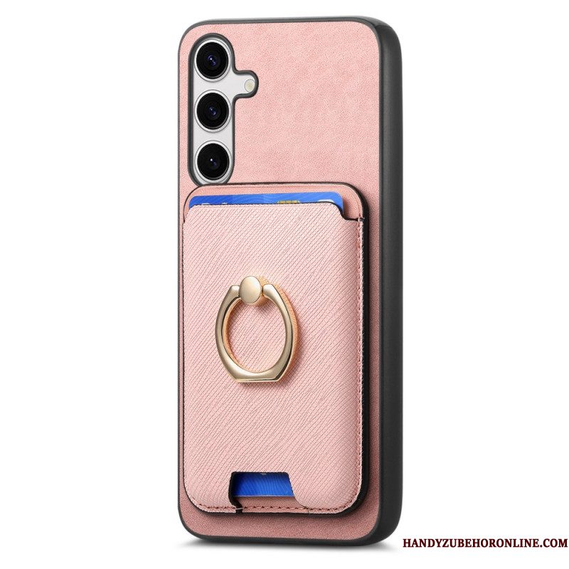 Hoesje Samsung Galaxy S25 Plus 5g Afneembare Magnetische Kaarthouder Bescherming Hoesje