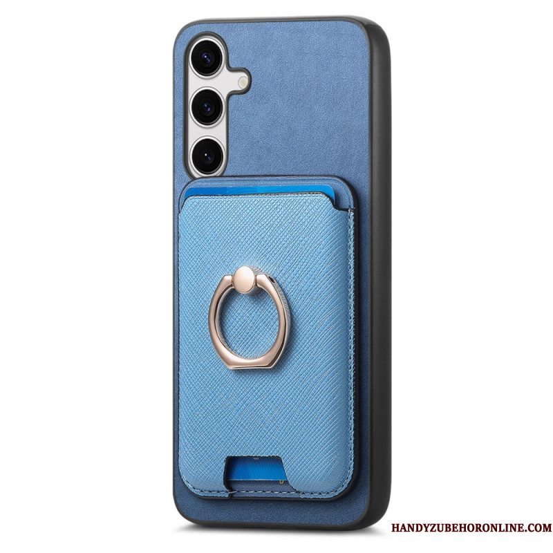 Hoesje Samsung Galaxy S25 Plus 5g Afneembare Magnetische Kaarthouder Bescherming Hoesje