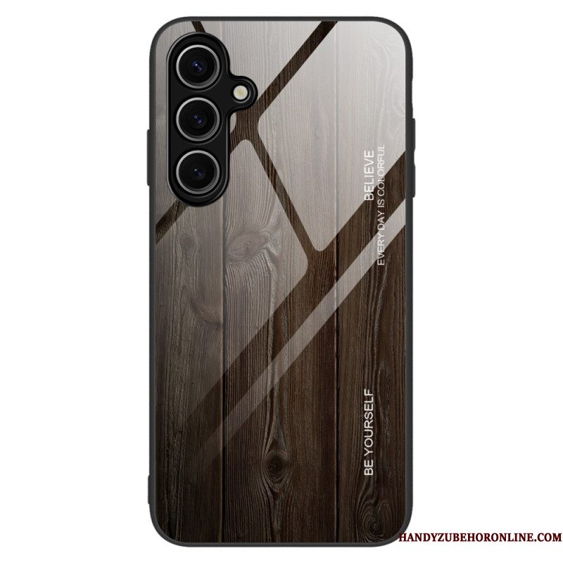 Hoesje Samsung Galaxy S25 Plus 5g Gehard Glas Met Hout