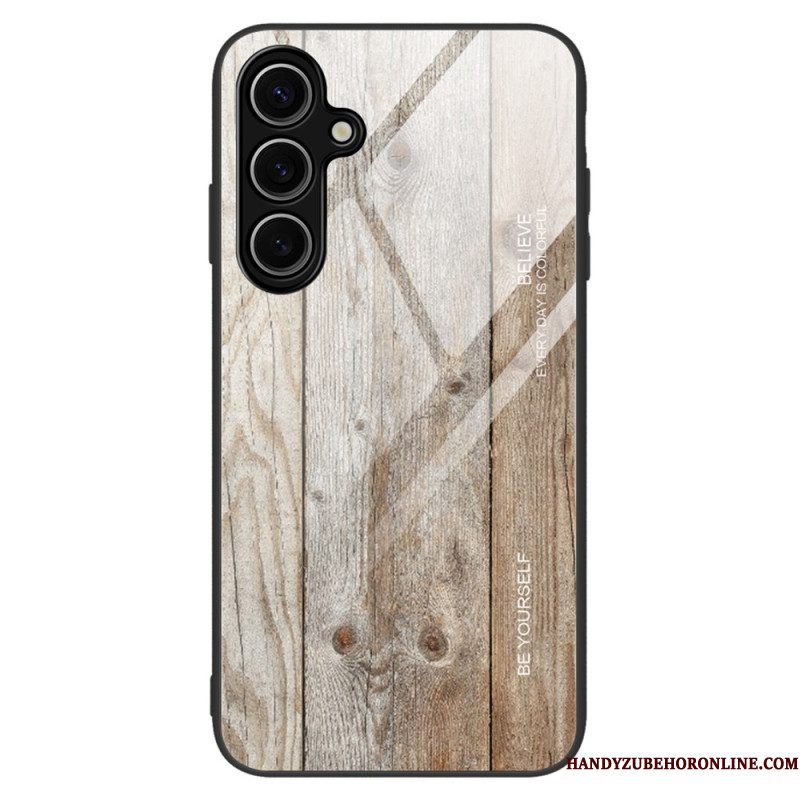 Hoesje Samsung Galaxy S25 Plus 5g Gehard Glas Met Hout