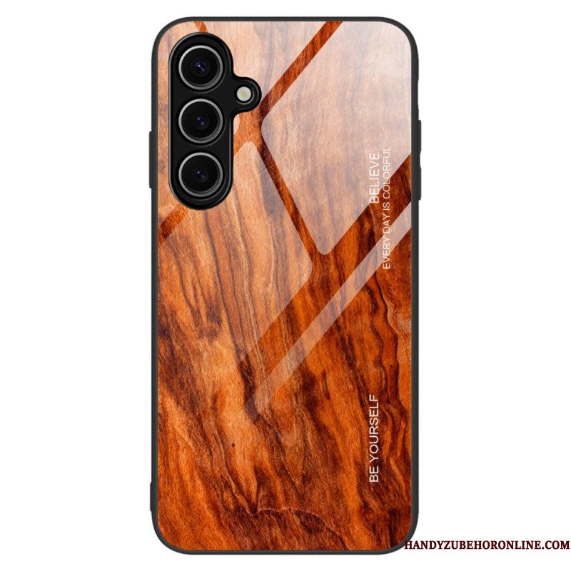 Hoesje Samsung Galaxy S25 Plus 5g Gehard Glas Met Hout