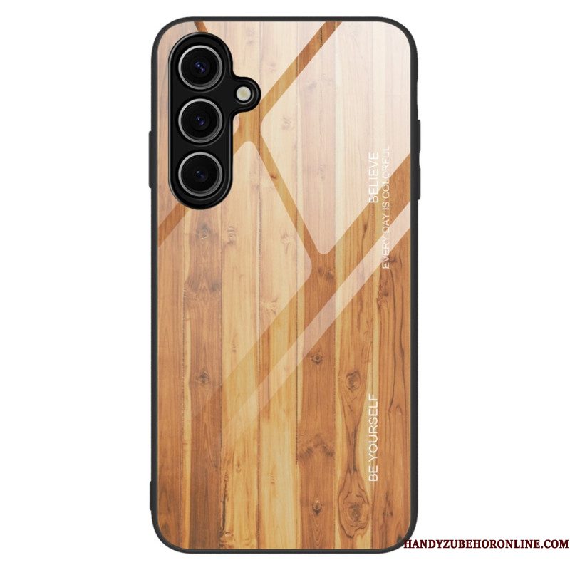 Hoesje Samsung Galaxy S25 Plus 5g Gehard Glas Met Hout