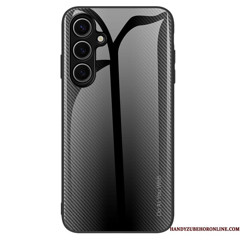 Hoesje Samsung Galaxy S25 Plus 5g Gehard Glas Met Koolstofvezel