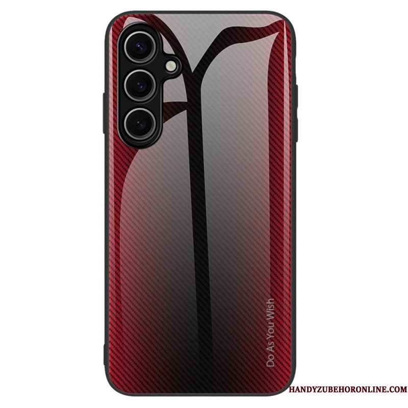 Hoesje Samsung Galaxy S25 Plus 5g Gehard Glas Met Koolstofvezel