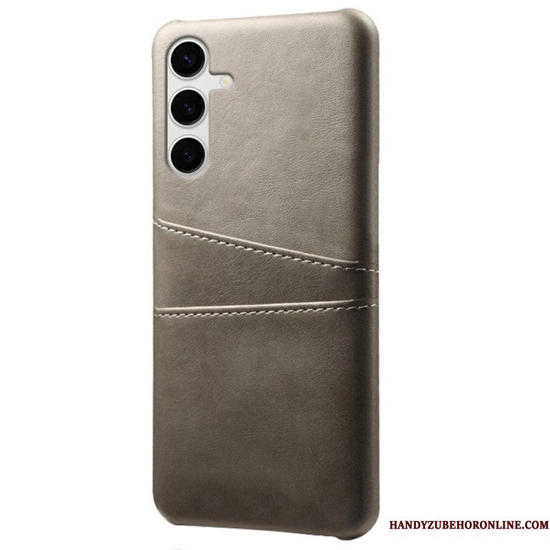 Hoesje Samsung Galaxy S25 Plus 5g Kaarthouder Met Leer-effect Bescherming Hoesje