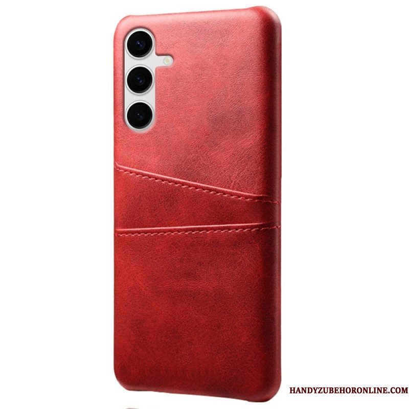 Hoesje Samsung Galaxy S25 Plus 5g Kaarthouder Met Leer-effect Bescherming Hoesje