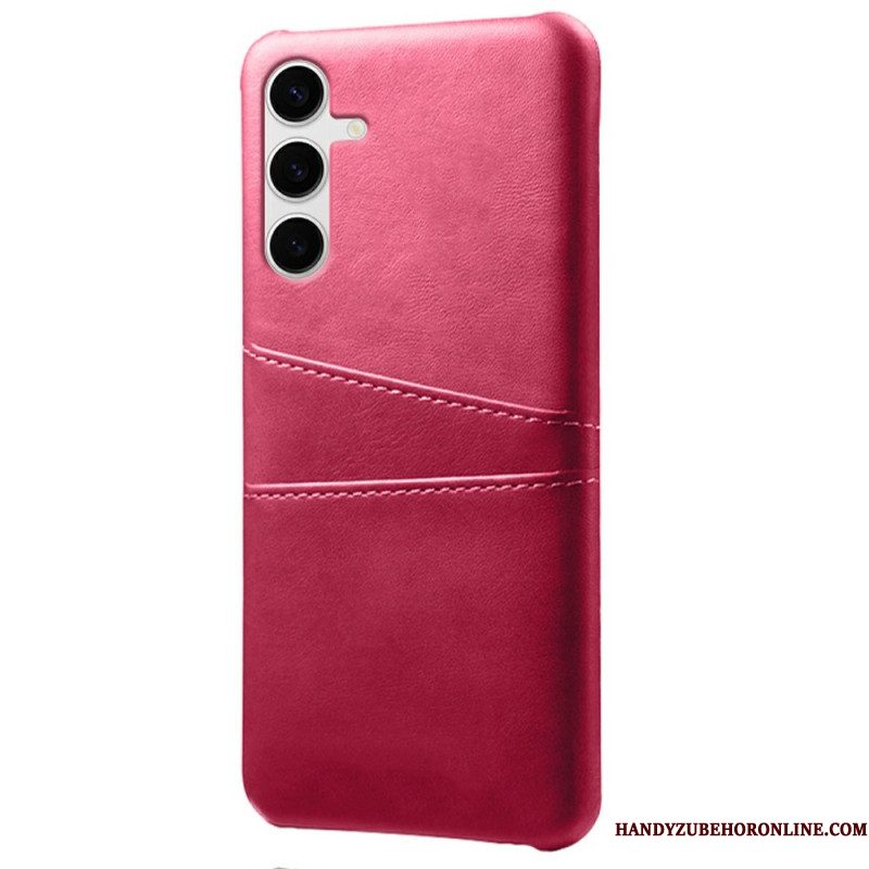 Hoesje Samsung Galaxy S25 Plus 5g Kaarthouder Met Leer-effect Bescherming Hoesje