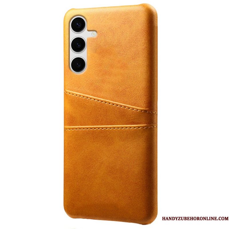 Hoesje Samsung Galaxy S25 Plus 5g Kaarthouder Met Leer-effect Bescherming Hoesje