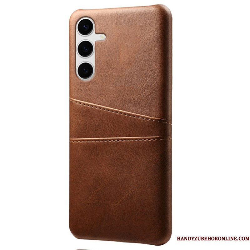 Hoesje Samsung Galaxy S25 Plus 5g Kaarthouder Met Leer-effect Bescherming Hoesje