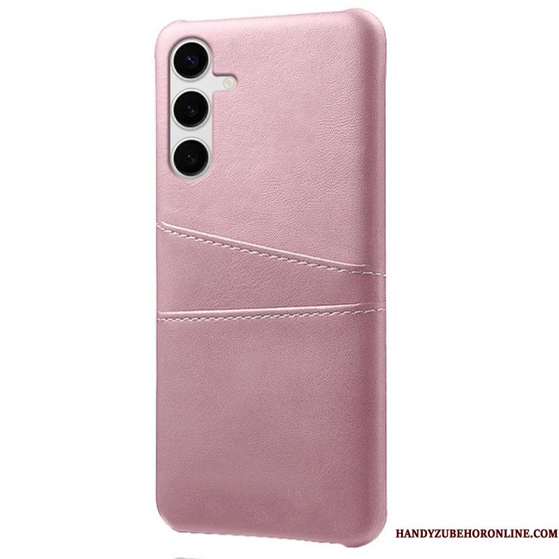 Hoesje Samsung Galaxy S25 Plus 5g Kaarthouder Met Leer-effect Bescherming Hoesje