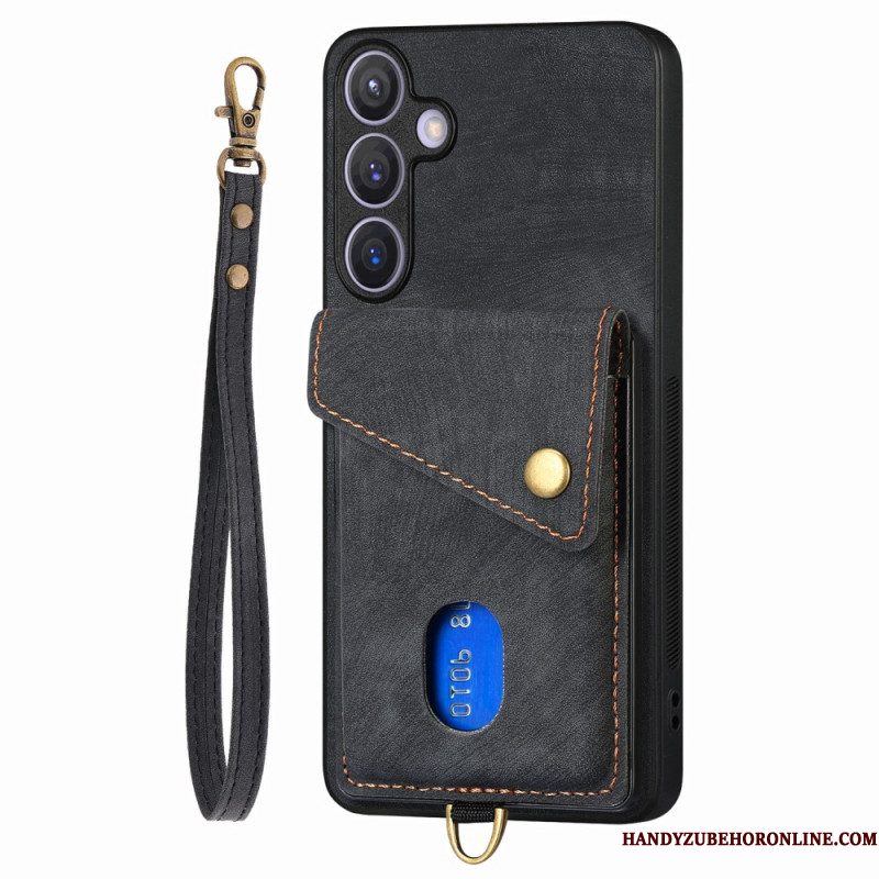 Hoesje Samsung Galaxy S25 Plus 5g Multifunctioneel Met Suède-effect