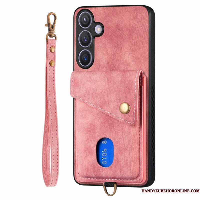 Hoesje Samsung Galaxy S25 Plus 5g Multifunctioneel Met Suède-effect