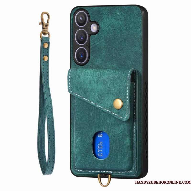Hoesje Samsung Galaxy S25 Plus 5g Multifunctioneel Met Suède-effect
