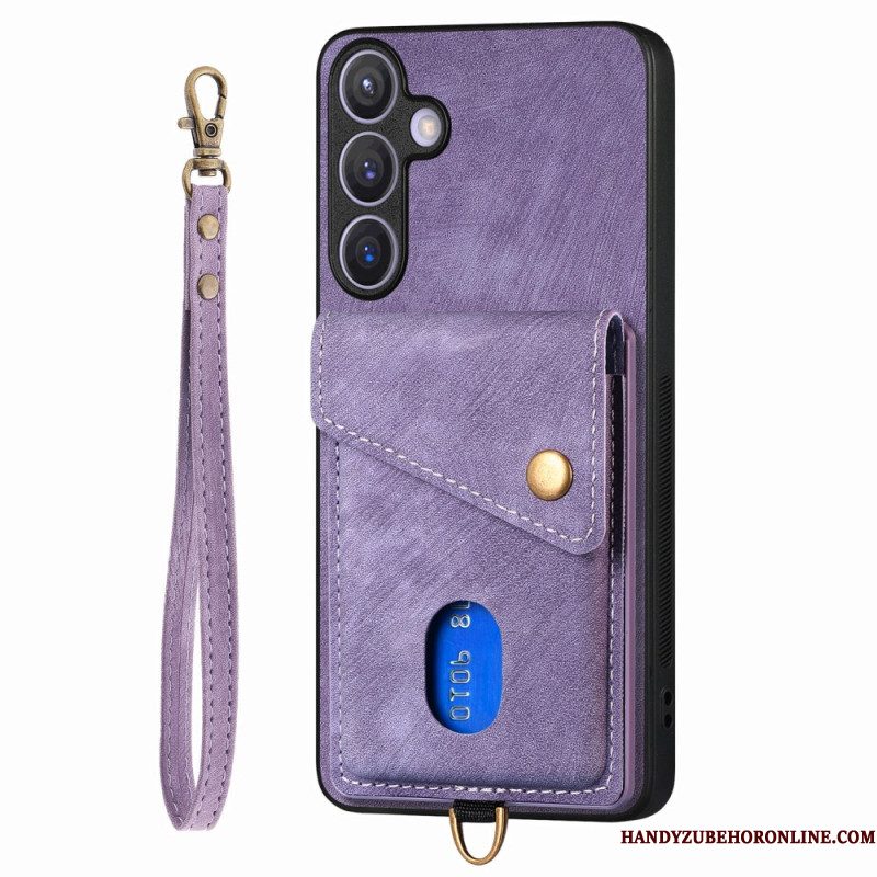 Hoesje Samsung Galaxy S25 Plus 5g Multifunctioneel Met Suède-effect