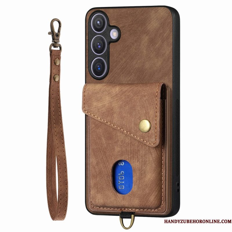 Hoesje Samsung Galaxy S25 Plus 5g Multifunctioneel Met Suède-effect