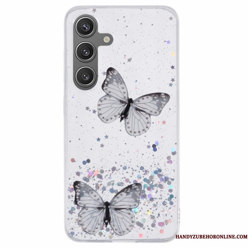 Hoesje Samsung Galaxy S25 Plus 5g Pailletten En Vlinders