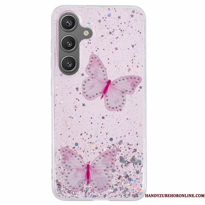 Hoesje Samsung Galaxy S25 Plus 5g Pailletten En Vlinders