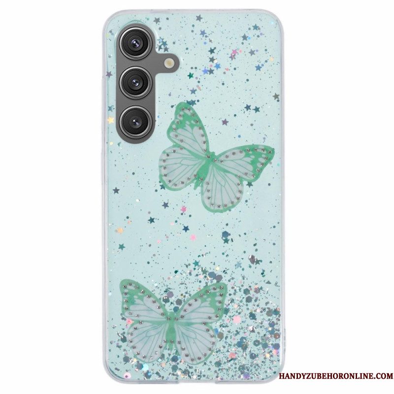 Hoesje Samsung Galaxy S25 Plus 5g Pailletten En Vlinders