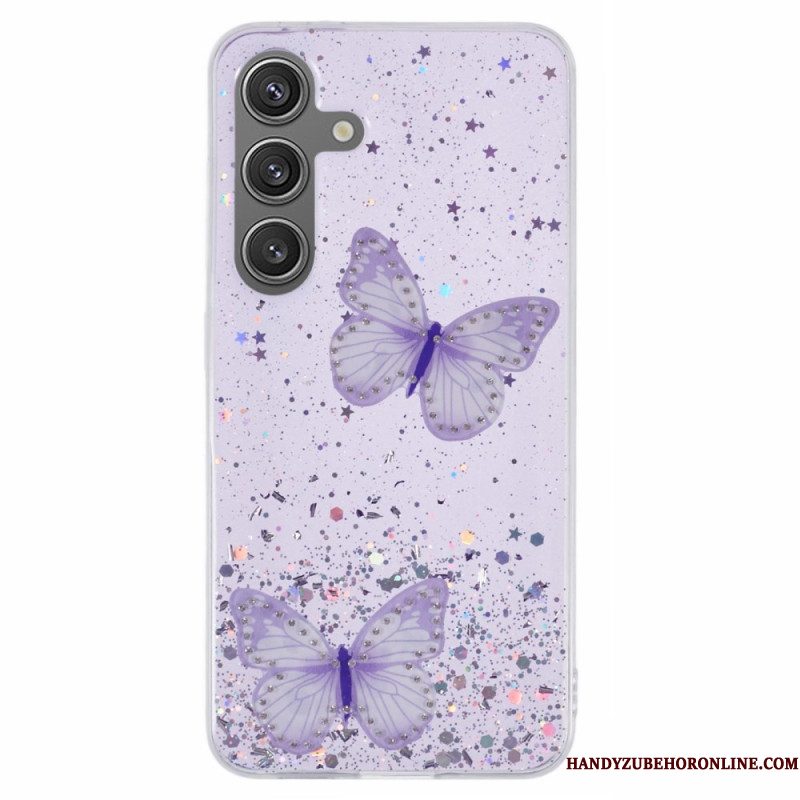 Hoesje Samsung Galaxy S25 Plus 5g Pailletten En Vlinders
