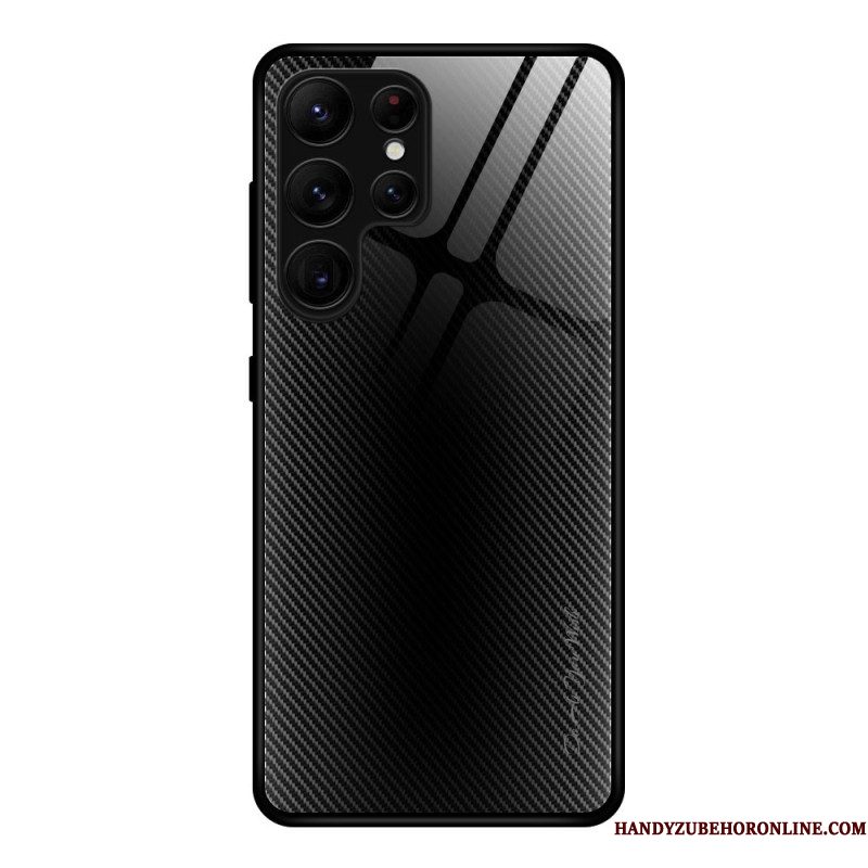 Hoesje Samsung Galaxy S25 Ultra 5g Gehard Glas Met Koolstofvezel
