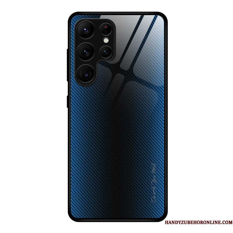 Hoesje Samsung Galaxy S25 Ultra 5g Gehard Glas Met Koolstofvezel