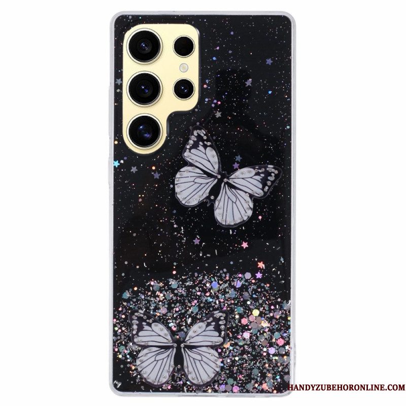 Hoesje Samsung Galaxy S25 Ultra 5g Glittervlinders