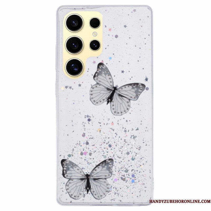 Hoesje Samsung Galaxy S25 Ultra 5g Glittervlinders