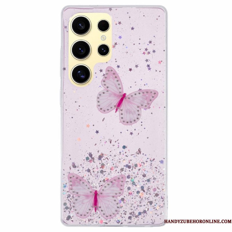 Hoesje Samsung Galaxy S25 Ultra 5g Glittervlinders