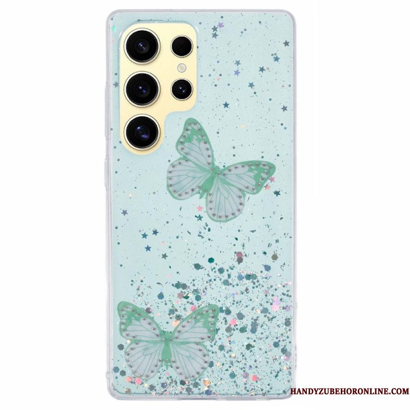 Hoesje Samsung Galaxy S25 Ultra 5g Glittervlinders