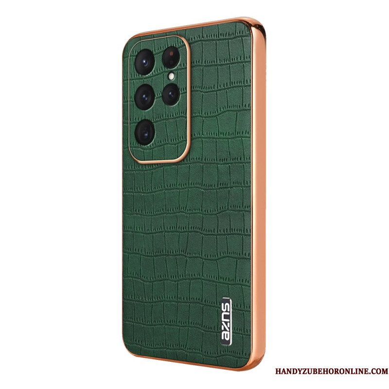 Hoesje Samsung Galaxy S25 Ultra 5g Krokodillenprint Azns