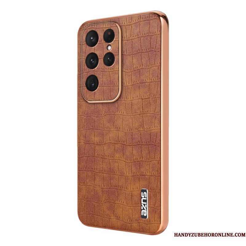 Hoesje Samsung Galaxy S25 Ultra 5g Krokodillenprint Azns