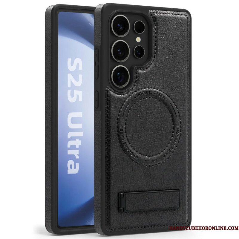 Hoesje Samsung Galaxy S25 Ultra 5g Leerlook Compatibel Met Magsafe