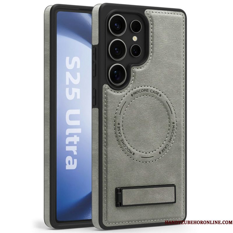 Hoesje Samsung Galaxy S25 Ultra 5g Leerlook Compatibel Met Magsafe