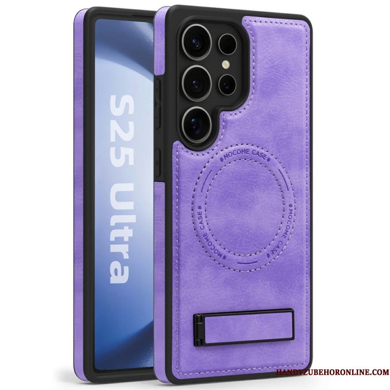 Hoesje Samsung Galaxy S25 Ultra 5g Leerlook Compatibel Met Magsafe