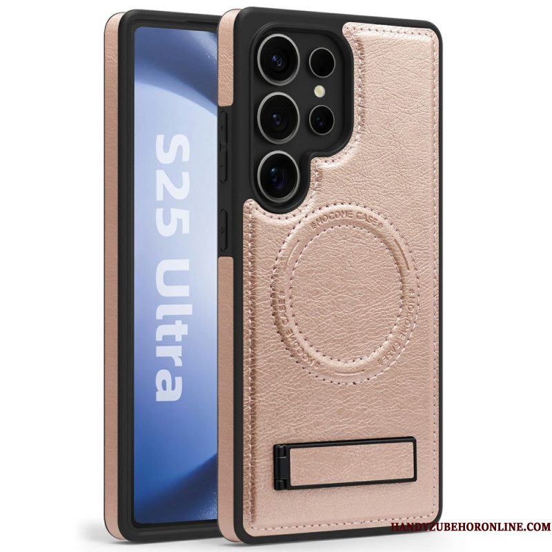 Hoesje Samsung Galaxy S25 Ultra 5g Leerlook Compatibel Met Magsafe