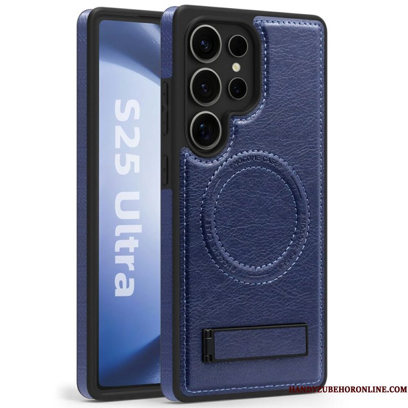 Hoesje Samsung Galaxy S25 Ultra 5g Leerlook Compatibel Met Magsafe