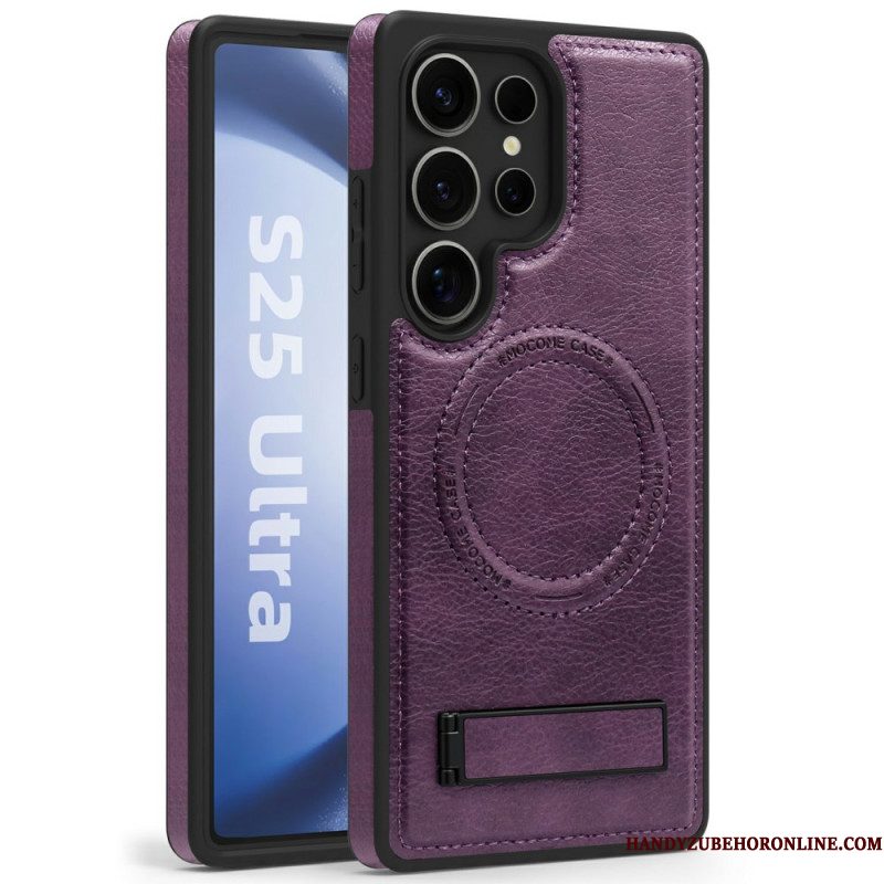 Hoesje Samsung Galaxy S25 Ultra 5g Leerlook Compatibel Met Magsafe