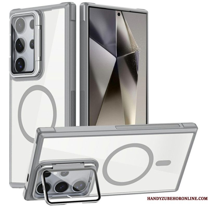 Hoesje Samsung Galaxy S25 Ultra 5g Magsafe-compatibel Met Ingebouwde Standaard Bescherming Hoesje