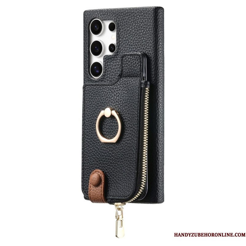 Hoesje Samsung Galaxy S25 Ultra 5g Portemonnee Van Imitatieleer