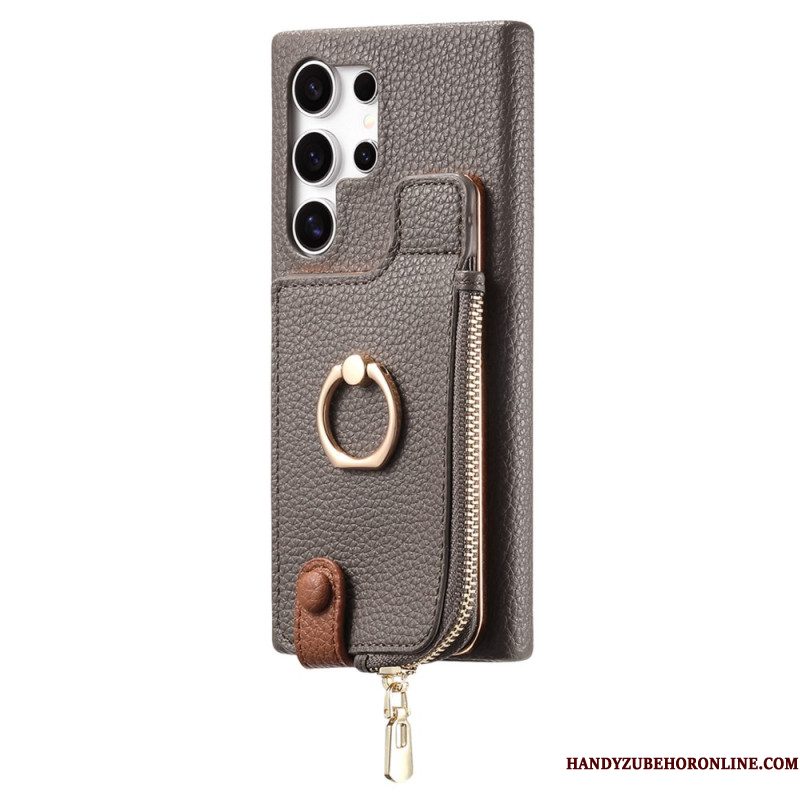 Hoesje Samsung Galaxy S25 Ultra 5g Portemonnee Van Imitatieleer