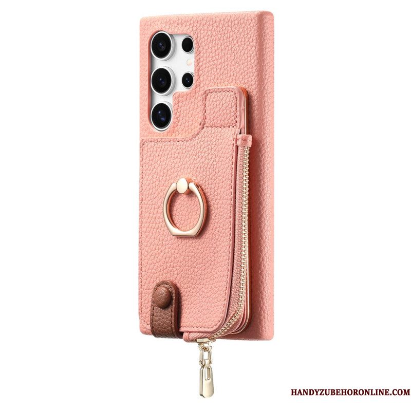 Hoesje Samsung Galaxy S25 Ultra 5g Portemonnee Van Imitatieleer