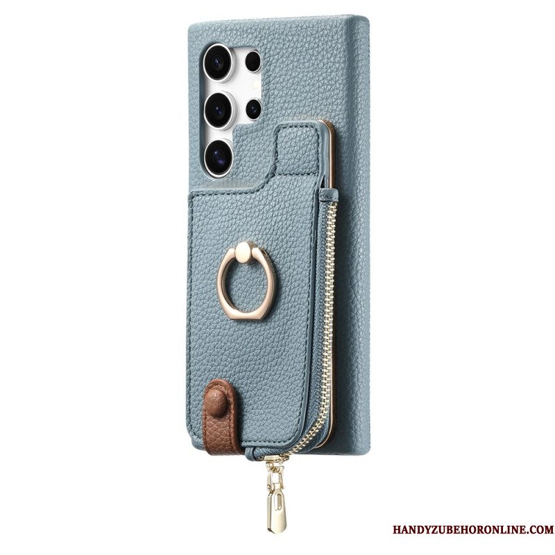 Hoesje Samsung Galaxy S25 Ultra 5g Portemonnee Van Imitatieleer