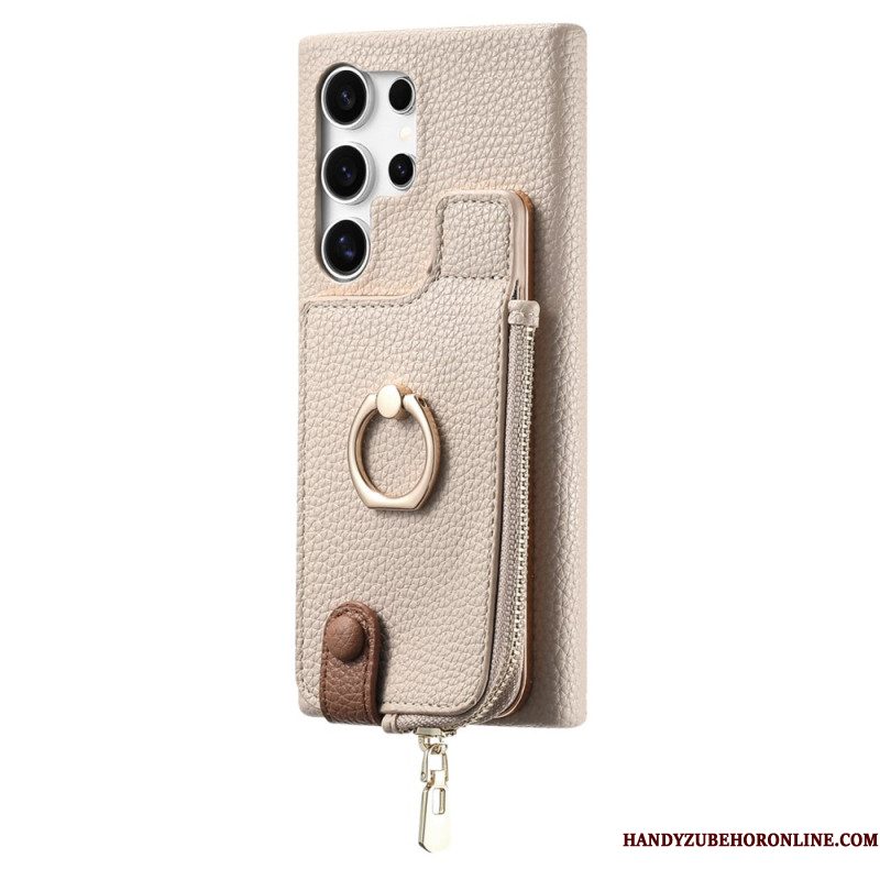 Hoesje Samsung Galaxy S25 Ultra 5g Portemonnee Van Imitatieleer
