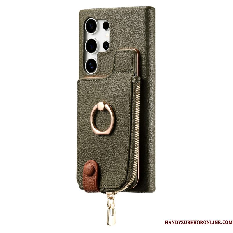 Hoesje Samsung Galaxy S25 Ultra 5g Portemonnee Van Imitatieleer