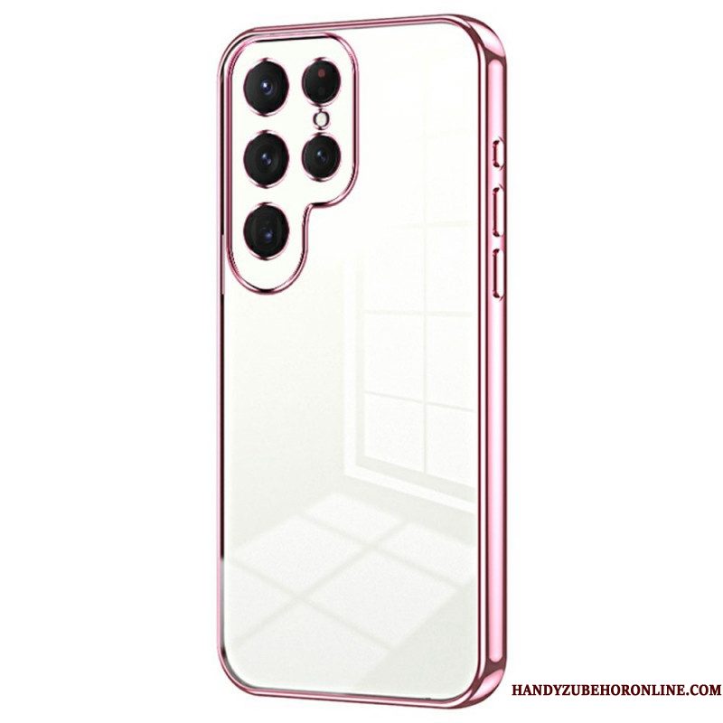 Hoesje Samsung Galaxy S25 Ultra 5g Rand In Metallic Stijl