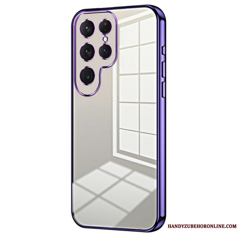 Hoesje Samsung Galaxy S25 Ultra 5g Rand In Metallic Stijl