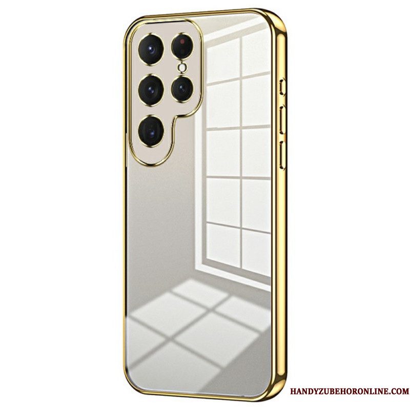 Hoesje Samsung Galaxy S25 Ultra 5g Rand In Metallic Stijl